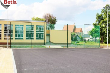 Siatki Ostróda - Siatka na ogrodzenie szkolnego boiska, polipropylenowa dla terenów Ostródy